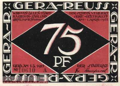 Gera - 75  Pfennig (#SS0420_3-3-2_UNC)