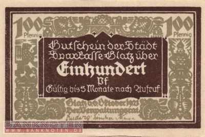 Glatz - 100  Pfennig (#SS0432_1-4-4_UNC)
