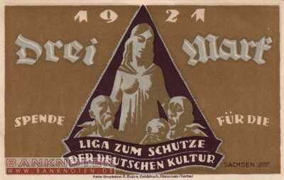 Glauchau-Liga zum Schutz der deutschen Kultur - 3  Mark (#SS0435_1-3_UNC)