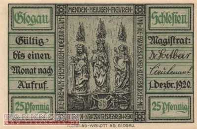 Glogau - 25  Pfennig (#SS0439_1-2_UNC)