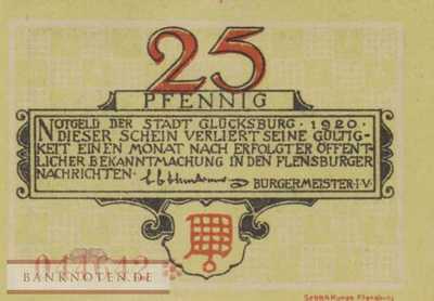 Glücksburg - 25  Pfennig (#SS0441_1b_UNC)