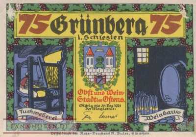 Grünberg (Schlesien) - 75  Pfennig (#SS0489_2a-2_VF)