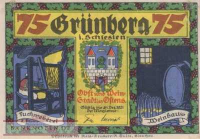 Grünberg (Schlesien) - 75  Pfennig (#SS0489_2a-3_VF)
