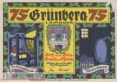 Grünberg (Schlesien) - 75  Pfennig (#SS0489_2a-4_VF)
