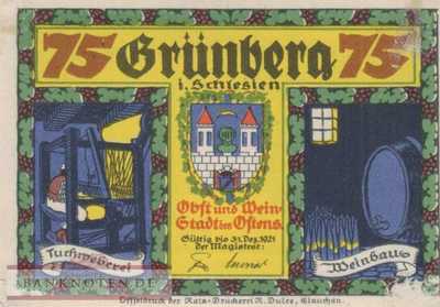 Grünberg (Schlesien) - 75  Pfennig (#SS0489_2a-5_VF)