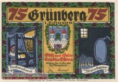Grünberg (Schlesien) - 75  Pfennig (#SS0489_2b-2_UNC)
