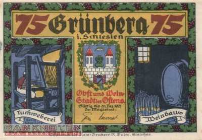 Grünberg (Schlesien) - 75  Pfennig (#SS0489_2b-3_UNC)
