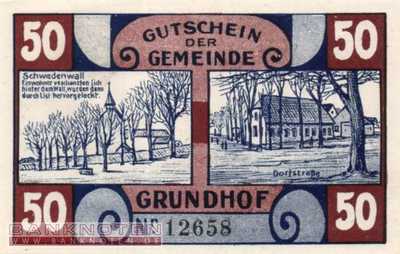 Grundhof in Angeln - 50  Pfennig (#SS0493_1-2_UNC)