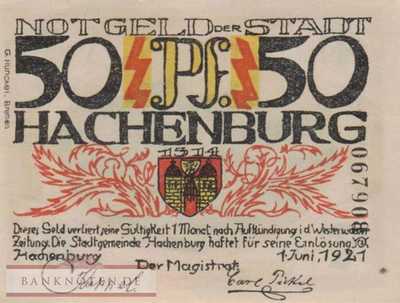 Hachenburg - 50  Pfennig (#SS0498_1b-3-3_UNC)