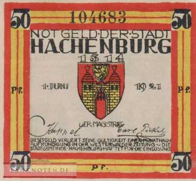 Hachenburg - 50  Pfennig (#SS0498_1c-3-2_UNC)