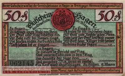 Hagen - 50  Pfennig (#SS0499_1a-1_AU)