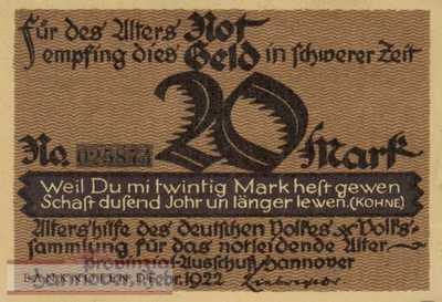 Hannover - 20  Mark (#SS0569_1a-5_AU)