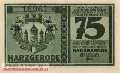 Harzgerode - 75  Pfennig (#SS0582_3-3_UNC)