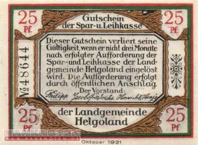 Helgoland - 25  Pfennig (#SS0595_6a-2_UNC)