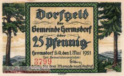 Hermsdorf - 25  Pfennig (#SS0600_1-1_UNC)