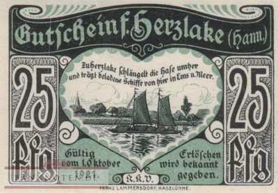 Herzlake - 25  Pfennig (#SS0605_1-1_UNC)