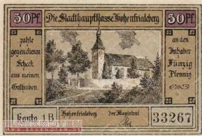 Hohenfriedeberg - 50  Pfennig (#SS0620_1a-1B_UNC)