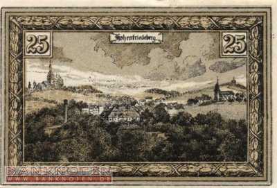 Hohenfriedeberg - 25  Pfennig (#SS0620_1a-1C_UNC)