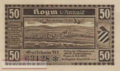 Hoym - 50  Pfennig (#SS0634_4-6_UNC)
