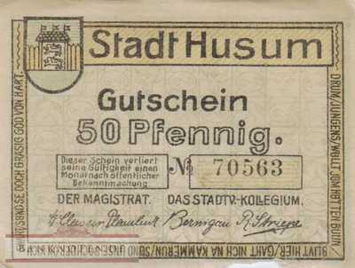 Husum - 50  Pfennig (#SS0639_1-2_VG)