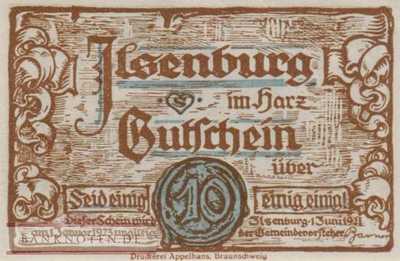 Ilsenburg - 10  Pfennig (#SS0644_2b-1_AU)
