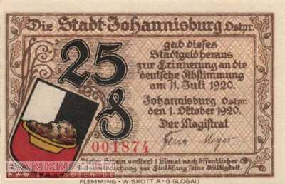 Johannisburg - 25  Pfennig (#SS0662_1a-3_UNC)