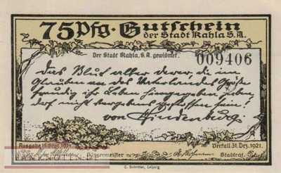 Kahla - 75  Pfennig (#SS0668_6a-3_UNC)