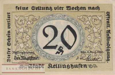 Kellinghusen - 20  Pfennig (#SS0688_1b_VF)