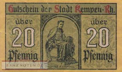 Kempen - 20  Pfennig (#SS0689_1a-1-2_AU)