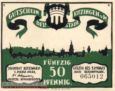 Kitzingen - 50  Pfennig (#SS0702_1-2_UNC)