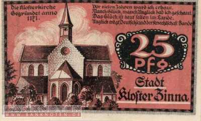 Kloster Zinna - 25  Pfennig (#SS0708_1-1_UNC)