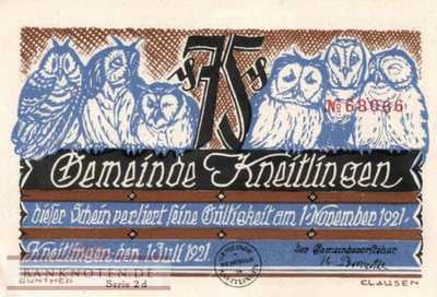 Kneitlingen - 75  Pfennig (#SS0710_2a-2d_UNC)