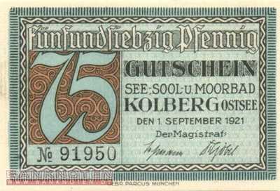 Kolberg - 75  Pfennig (#SS0737_2-3_UNC)