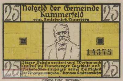 Kummerfeld - 25  Pfennig (#SS0749_7a-1-1_UNC)