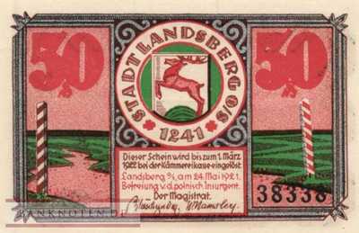 Landsberg/Oberschlesien - 50  Pfennig (#SS0763_2a-1-1_UNC)