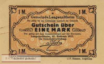 Langenaltheim - 1  Mark (#SS0766_4a-3_AU)