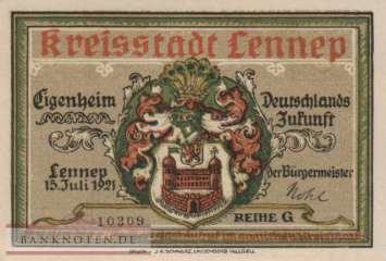 Lennep - 75  Pfennig (#SS0791_1-2-4_UNC)