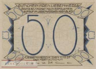 Liebenwerda - 50  Pfennig (#SS0800_1-2_UNC)