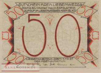 Liebenwerda - 50  Pfennig (#SS0800_1-6_UNC)