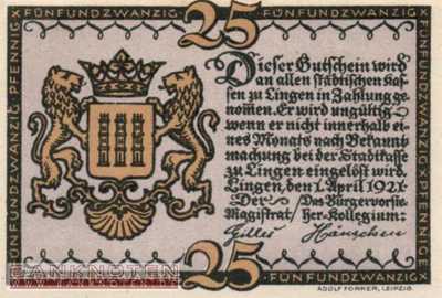 Lingen - 25  Pfennig (#SS0803_2a-1_UNC)