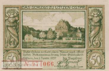 Lötzen - 50  Pfennig (#SS0814_1a-3_UNC)