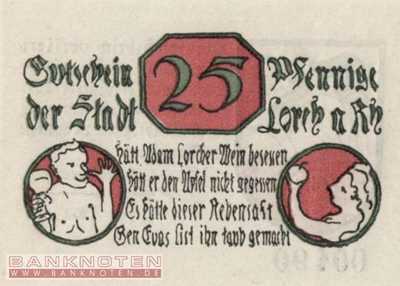 Lorch - 25  Pfennig (#SS0815_1-2_UNC)