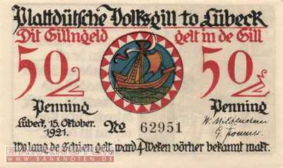 Lübeck - 50  Pfennig (#SS0828_1a-5_UNC)