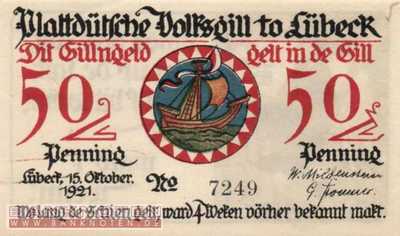 Lübeck - 50  Pfennig (#SS0828_1a-6_UNC)