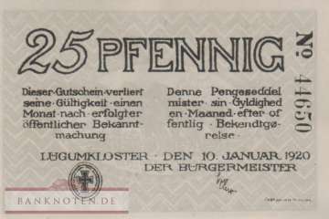 Lügumkloster - 25  Pfennig (#SS0839_1a_UNC)