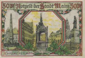 Mainz - 50  Pfennig (#SS0860_1a-2_XF)