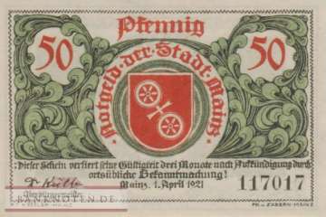Mainz - 50  Pfennig (#SS0860_2a-3_AU)