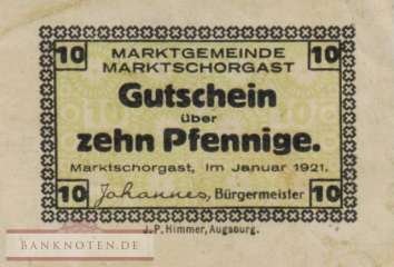 Marktschorgast - 10  Pfennig (#SS0871_1-1_VF)