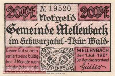 Mellenbach - 20  Pfennig (#SS0880_1a-2_UNC)