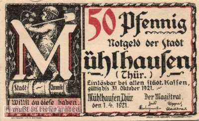 Mühlhausen - 50  Pfennig (#SS0905_1a-4_UNC)